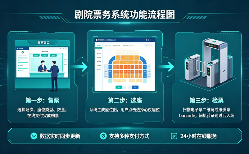 智慧剧院怎么搭建？一套剧院票务系统实现售票、选座、检票一体化