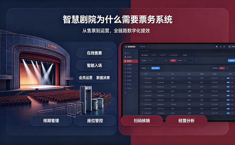 智慧剧院为什么越来越需要剧院票务系统？