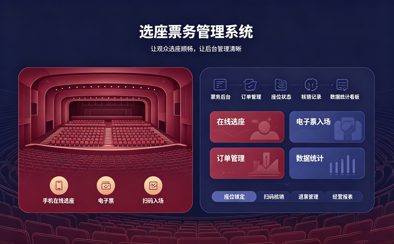 选座票务管理系统如何兼顾观众体验和后台管理？