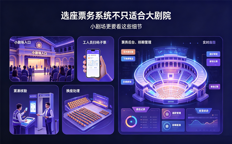 选座票务系统不只适合大剧院,小剧场更要看这些细节 选座票务系统不只适合大剧院,小剧场更要看这些细节