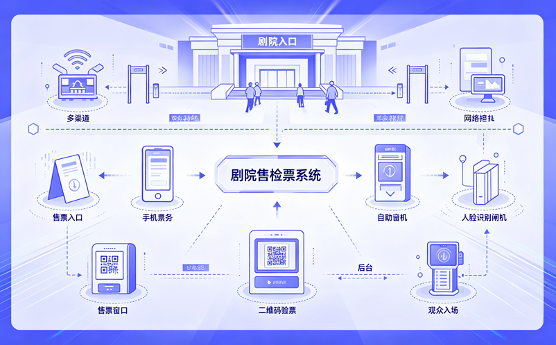 剧院售检票系统如何建设？二维码、人脸识别、多渠道售票支持