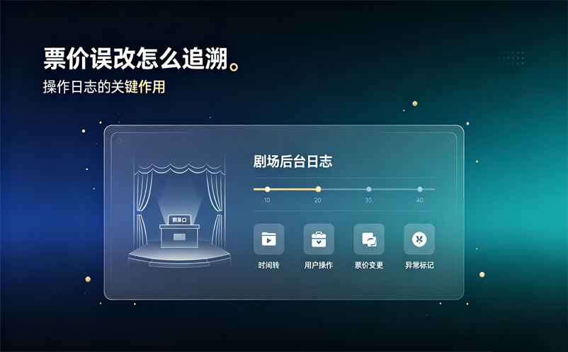 剧场管理系统操作日志有什么用？一次票价误改应该怎样追溯