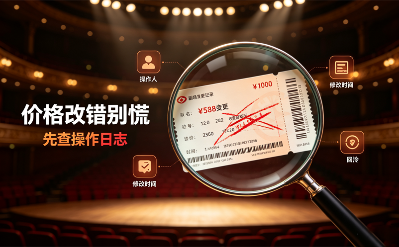 剧场管理系统操作日志有什么用？一次票价误改应该怎样追溯