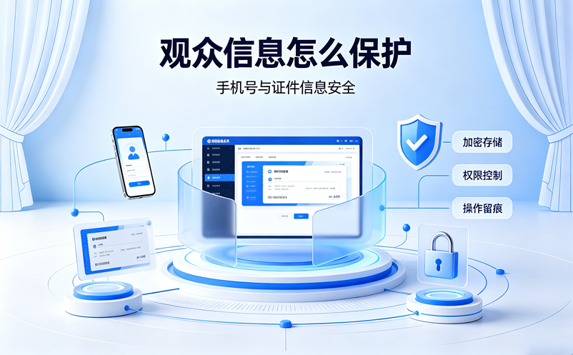 剧院管理软件如何保护观众手机号和证件信息？