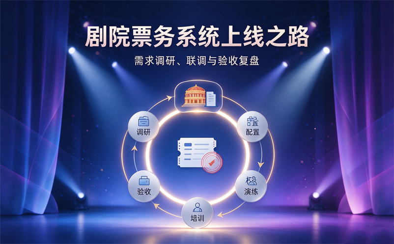 剧院票务系统项目复盘:从需求调研到上线验收需要经历哪些步骤
