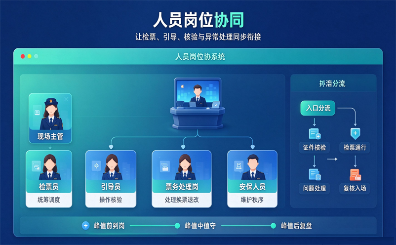 剧场售检票系统如何应对开演前集中入场 检票通道与人员安排怎么配合